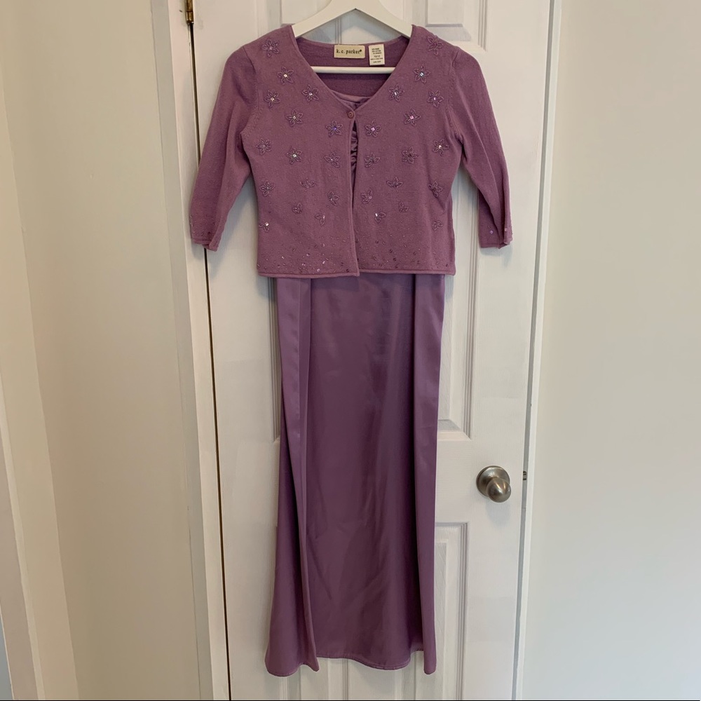 ☀️KC Parker Light Purple Dress and Sweater Combo☀️